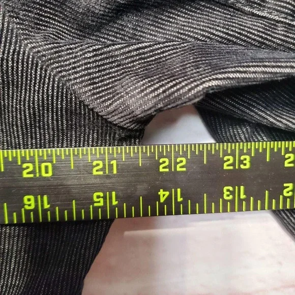 Michael‎ Michael Kors Jacket Womens Large Gray Belted Double Breasted Corduroy - Picture 9 of 12